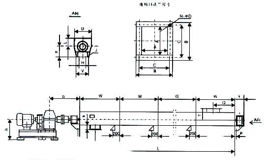 LS螺旋輸送機安裝圖